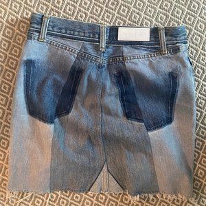 Re/Done Jean Skirt